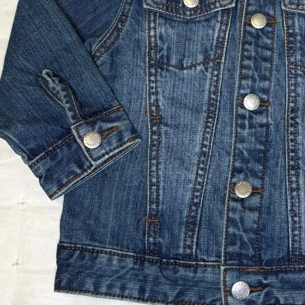 Lucky Brand Denim Jacket Girls/Boys 2T | Blue Trucker Snap Up